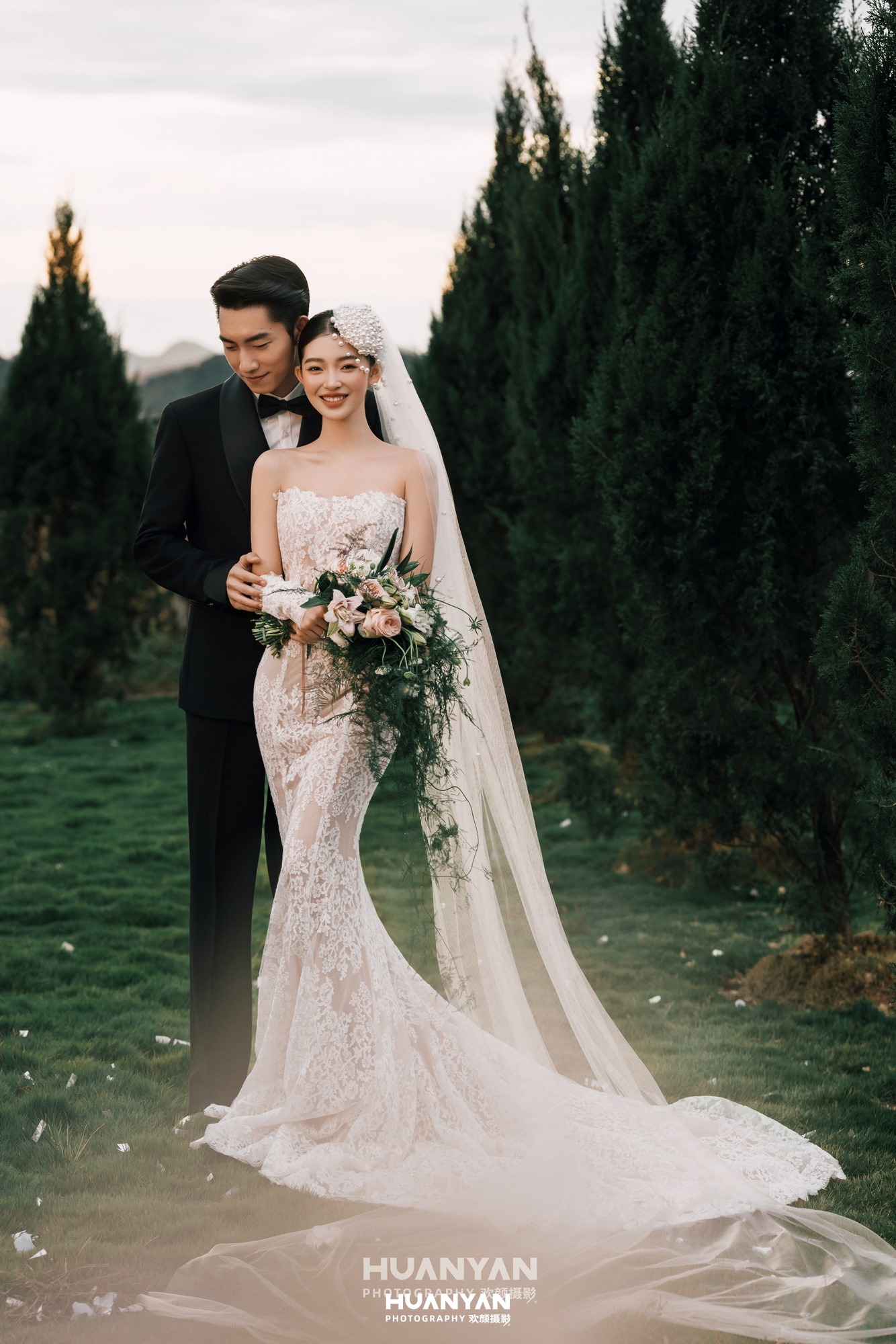 户外自然复古婚纱照实拍（柏间风起系列）