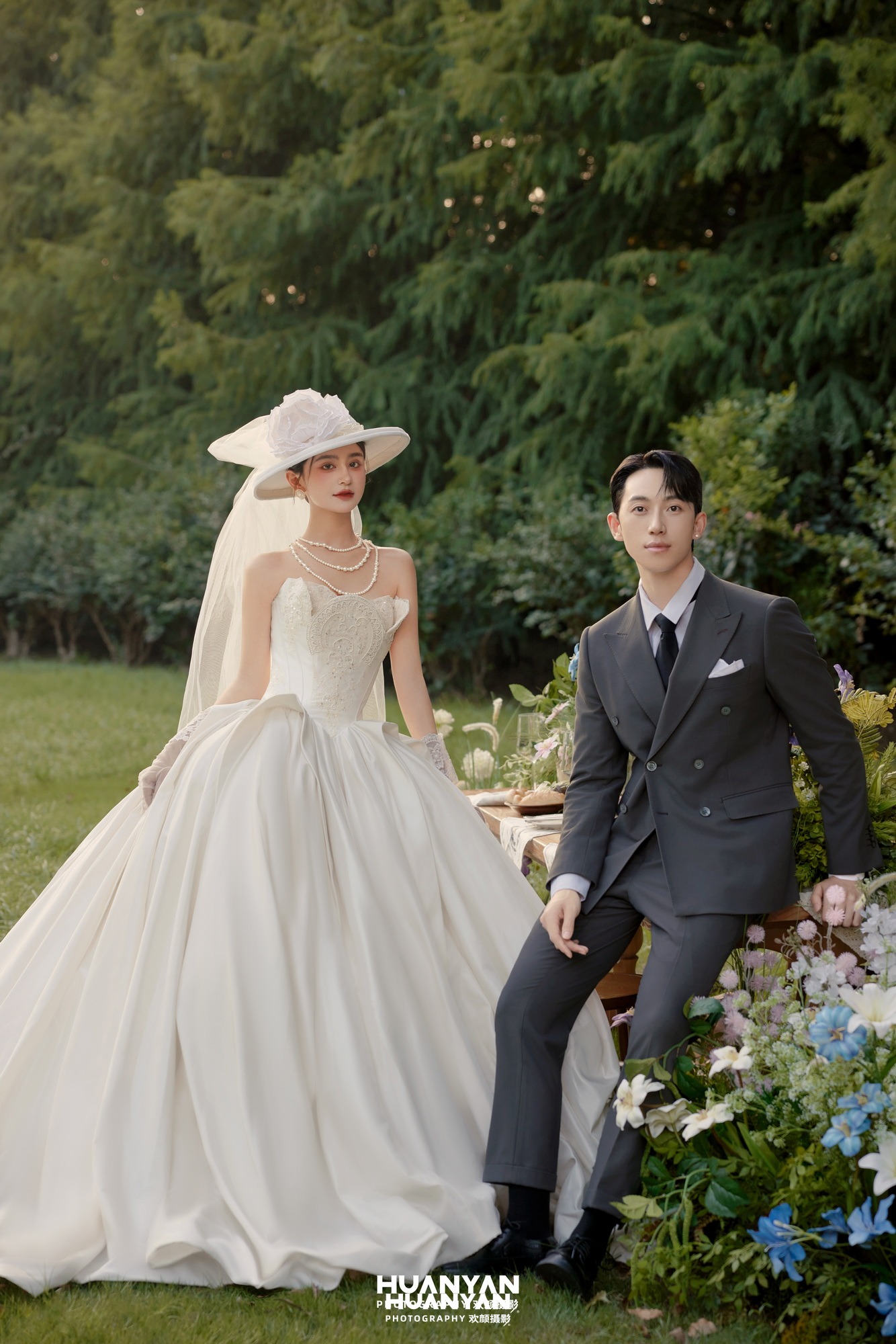 珍珠与纱客片第7张｜清新自然婚纱照，摄于户外自然